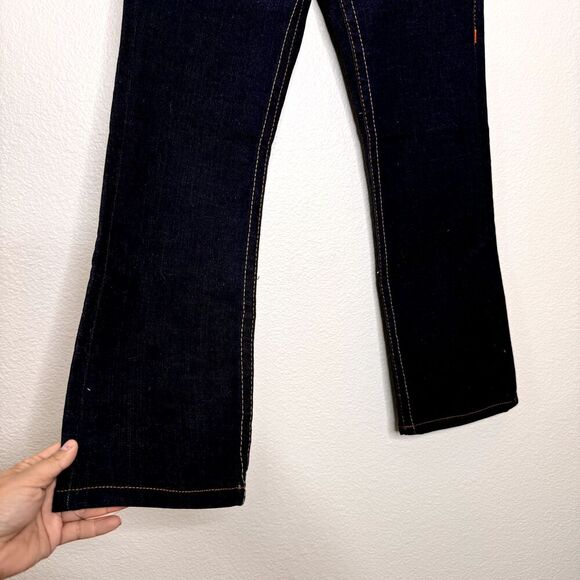 True Religion Jeans SZ 29 Low Rise Blue Johnny Kick Flare Stretch DEADSTOCK Y2K - Picture 9 of 11